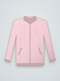 Bloom Men Bomber Jacket - Powder Pink