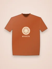 Breeze Oversized Fit Women Tee - Rust