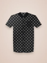 Compass Resort Camp Collar Shirt - Jet Black