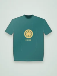 Echo Oversized Fit Men Tee - Teal