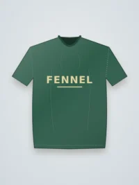 Fennel Oversized Fit Men Tee - Forest Green