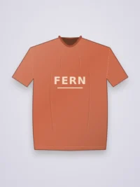 Fern Oversized Fit Men Tee - Terracotta