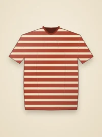Ferry Oversized Fit Women Tee - Brick Red