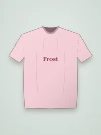 Frost Oversized Fit Men Tee - Powder Pink