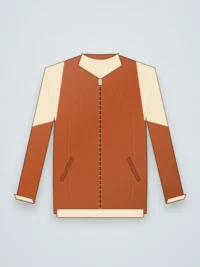 Jasmine Men Bomber Jacket - Rust