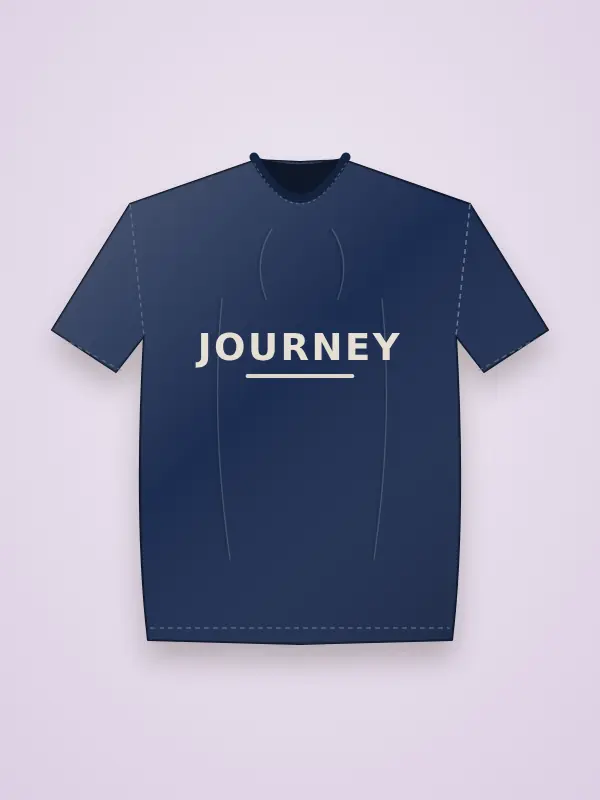 Journey Oversized Fit Women Tee