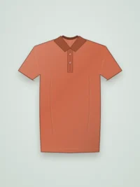 Juniper Men Polo T-Shirt - Terracotta