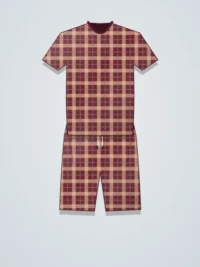 Lark Men Co-ord Set - Maroon