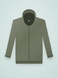 Mist Layover Zip Hoodie - Olive