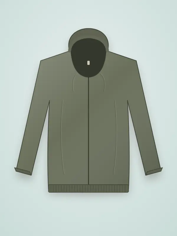 Mist Layover Zip Hoodie