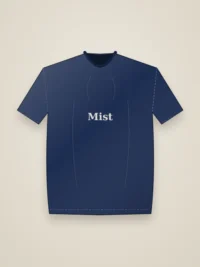 Mist Oversized Fit Men Tee - Midnight Navy