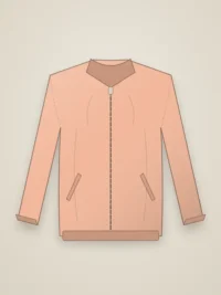 Neem Men Bomber Jacket - Peach