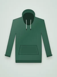 Papaya Men Hoodie - Forest Green