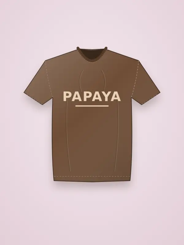 Papaya Regular Fit Women Tee