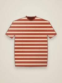 Pine Oversized Fit Men Tee - Brick Red