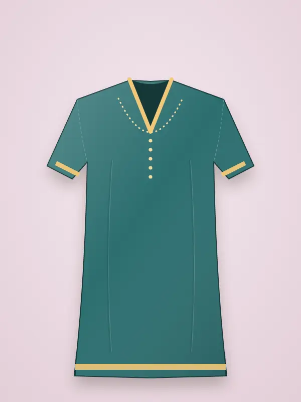 Saffron Women Cotton Kurti
