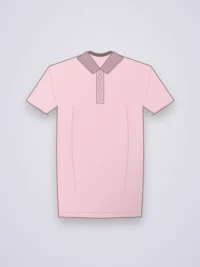 Velvet Men Polo T-Shirt - Powder Pink