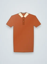 Walnut Men Polo T-Shirt - Rust