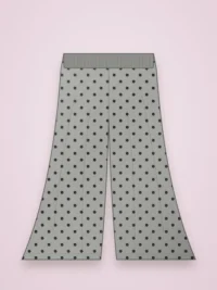 Women's Cute Fruit Print Palazzo - Stone Grey