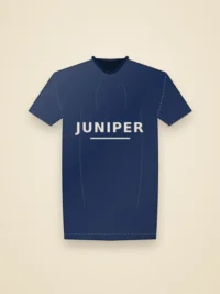 Women's Round Neck Printed T-Shirt – Juniper - Midnight Navy