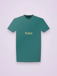 Women's Round Neck Printed T-Shirt – Tulsi - Teal
