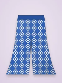 Women's Schiffli Embroidered Palazzo - Cobalt Blue